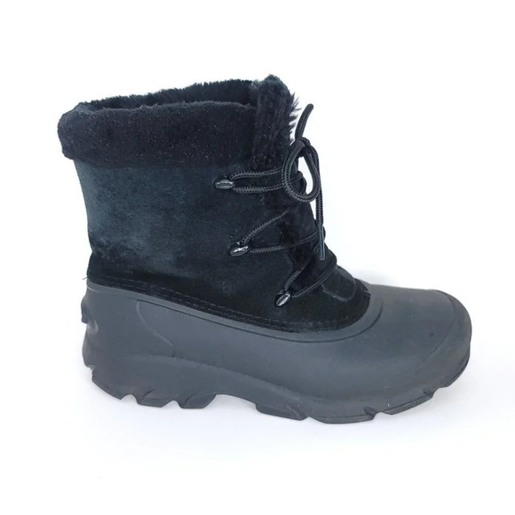 SOREL Snow Angel Womens 6.5 Insulated Waterproof Winter Boot Black Warm Leather - Picture 12 of 12